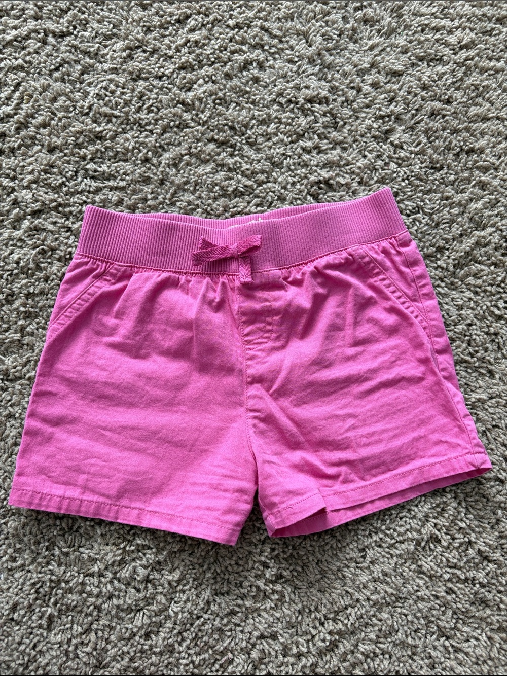 btween Pink Girls' Casual Knit Waistband Shorts